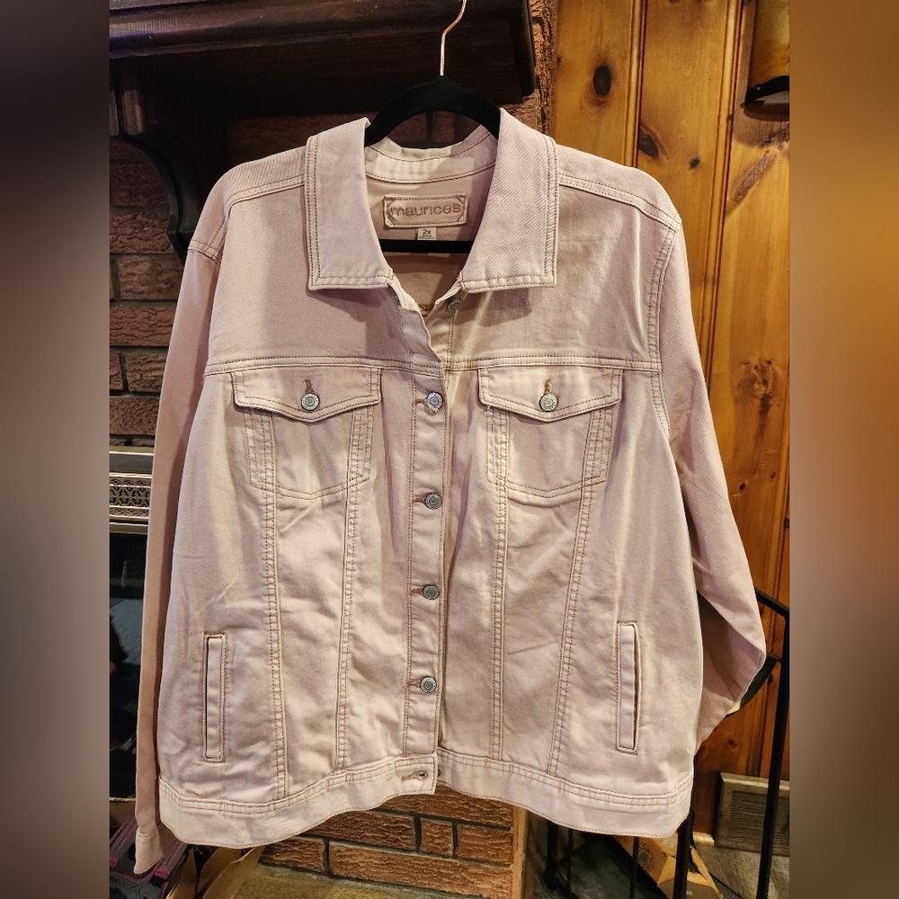 Maurices Women's "Light Pink" Jean Jacket New